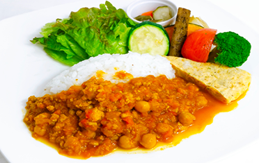 オリジナルブレンドのスパイスカレー